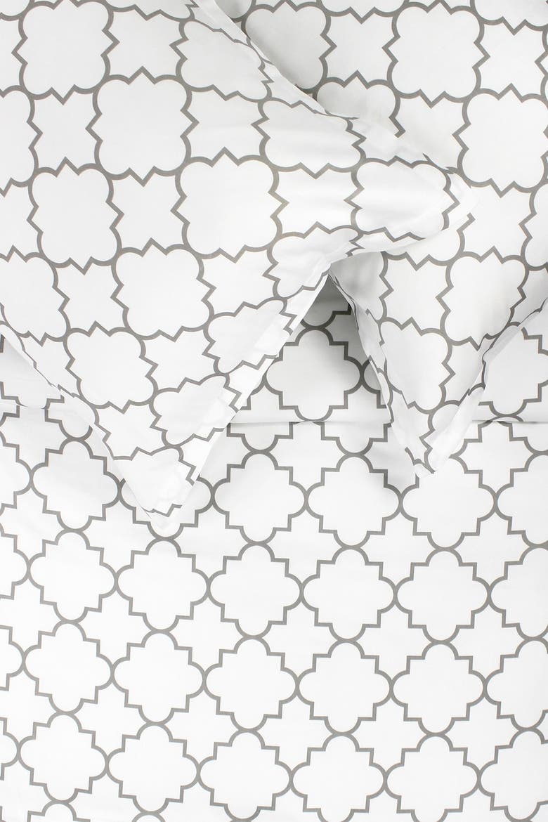 400TC Lattice 3-Piece Sheet Set - Twin, Alternate, color, GREY