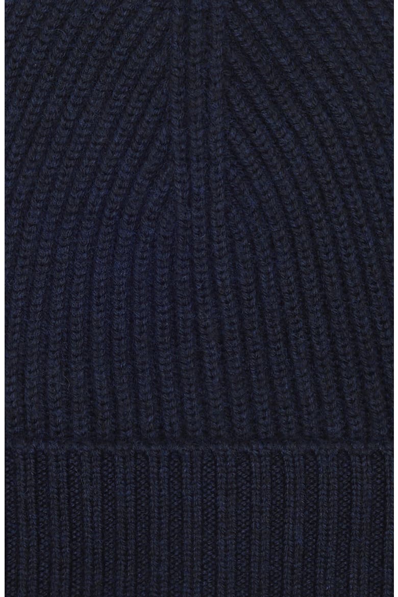Merino Wool Cuff Beanie, Alternate, color, NAVY