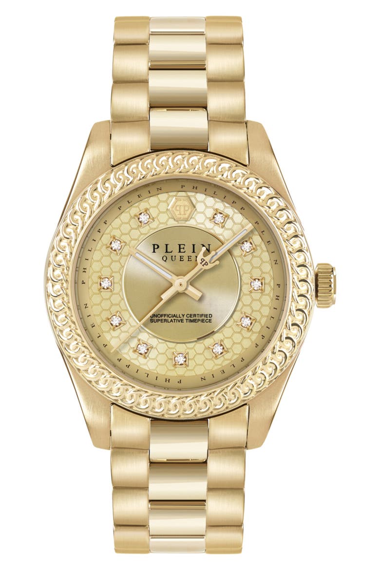 Queen Bracelet Watch, 36mm, Main, color, GOLD1
