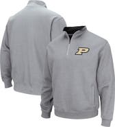 COLOSSEUM Men's Colosseum Heathered Gray Purdue Boilermakers Tortugas Team Logo Quarter-Zip Jacket