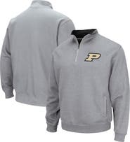COLOSSEUM Men's Colosseum Heathered Gray Purdue Boilermakers Tortugas Team Logo Quarter-Zip Jacket