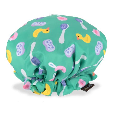 Splish Splash Shower Quack Dog Toy, Wearable Shower Cap