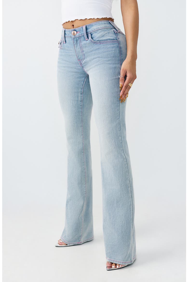 Becca Flap Pocket Bootcut Jeans, Alternate, color, LIGHT SKYLINE WASH