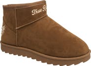 True Religion Lana Faux Suede Wings Logo Boot