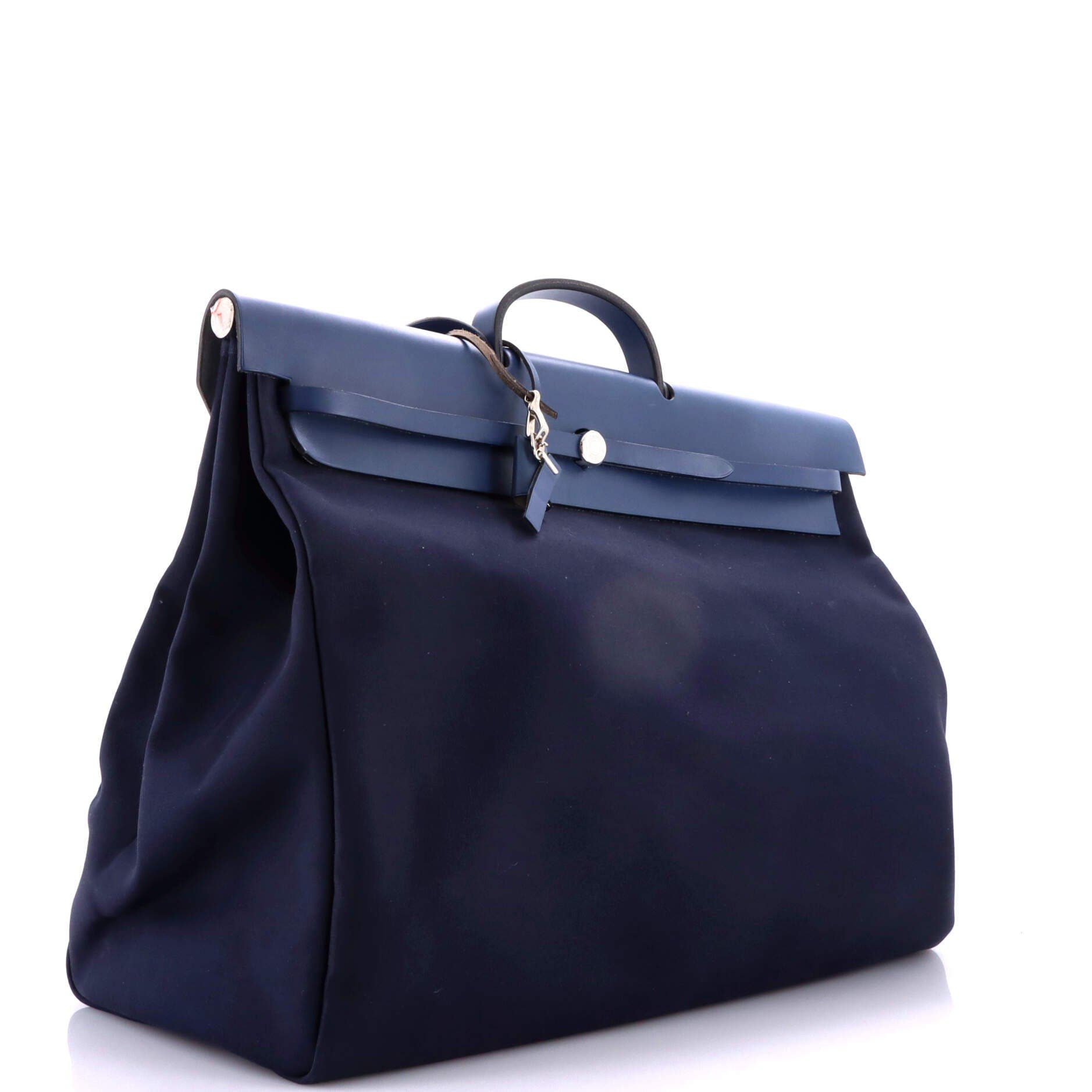 Herbag Cabine Toile and Leather, Alternate, color, Indigo