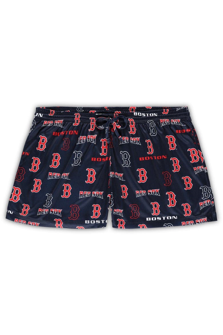 Women's Concepts Sport White/Navy Boston Red Sox Plus Size Tank Top & Shorts Sleep Set, Alternate, color, White