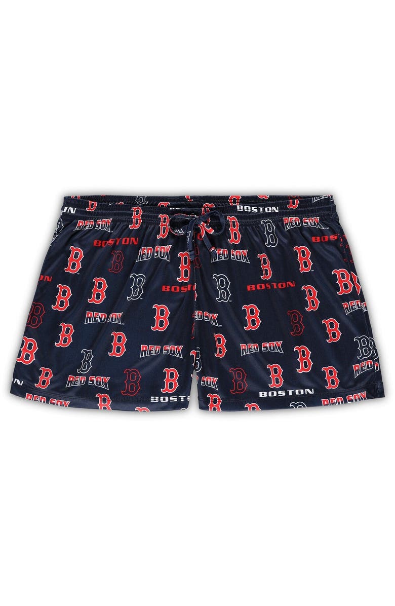 CONCEPTS SPORT Women's Concepts Sport White/Navy Boston Red Sox Plus Size Tank Top & Shorts Sleep Set, Alternate, color, White