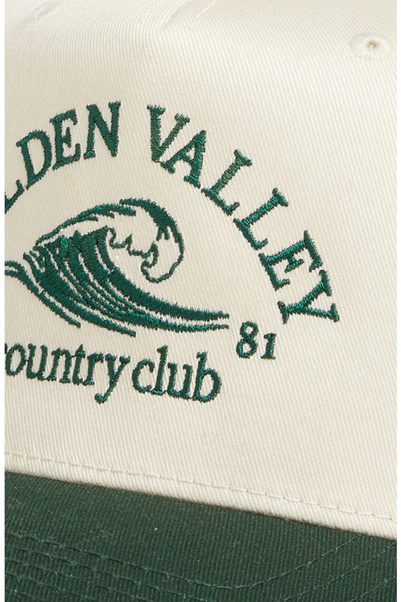 Golden Valley Country Club Adjustable Snapback Hat, Alternate, color, GREEN