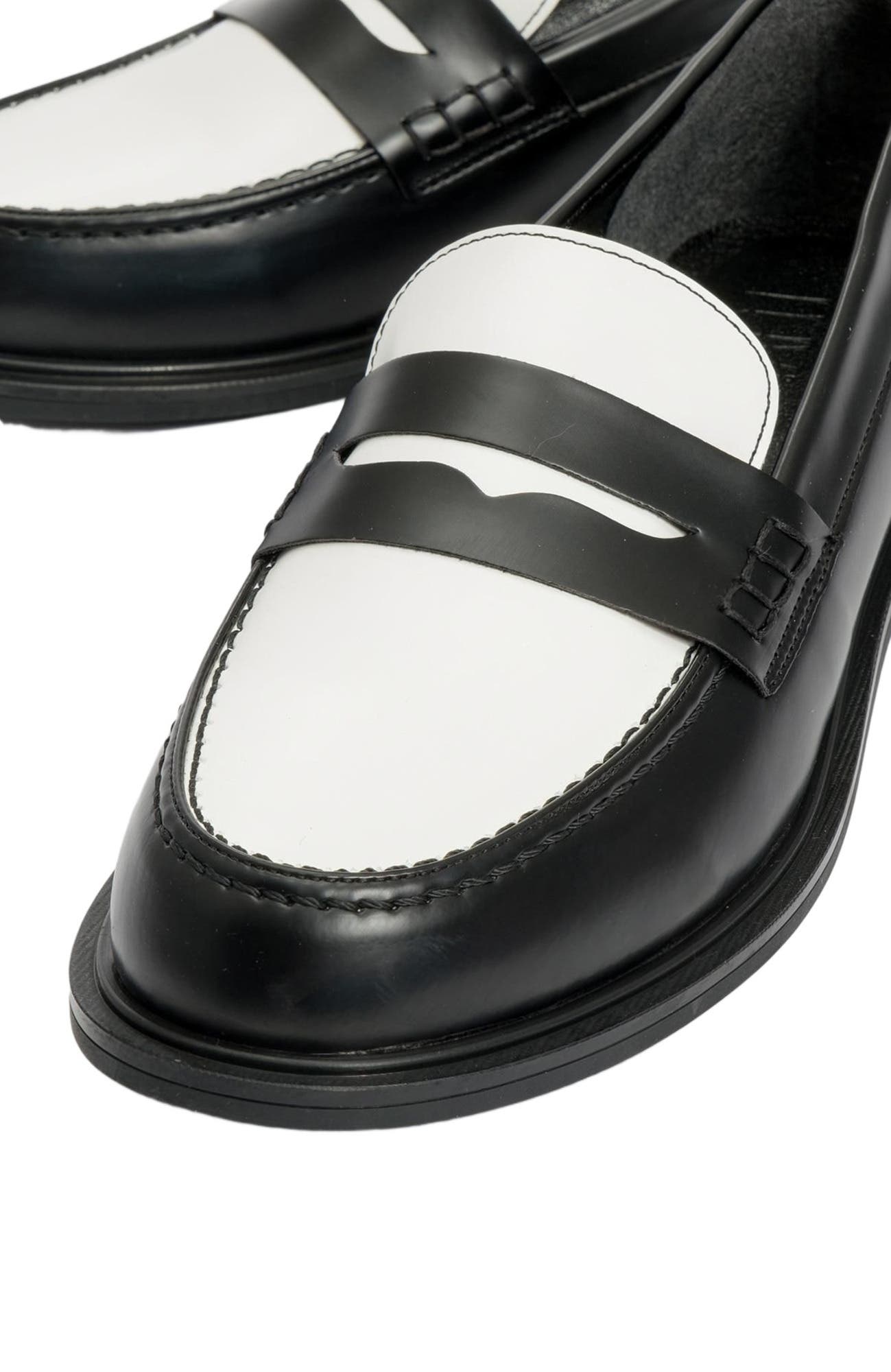 Prologue Shoes CHOOS Loafer, Alternate, color, Black Faux Leather