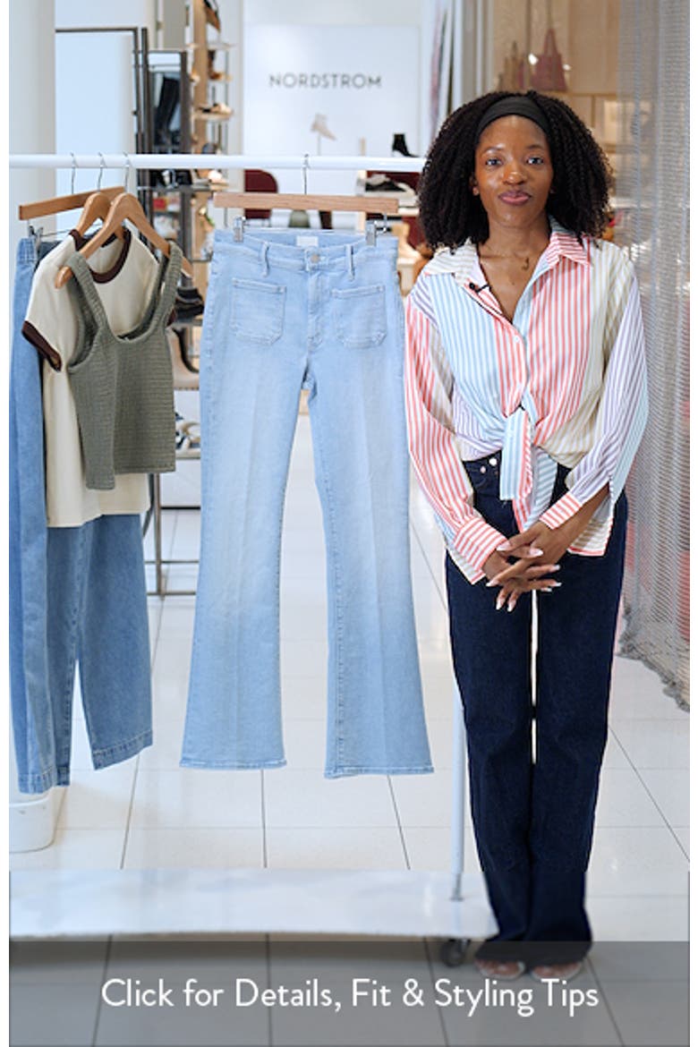 The Patch Pocket Mid Rise Flare Jeans video