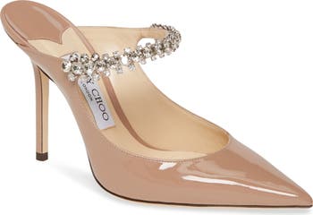 Jimmy Choo Bing Crystal Embellished Patent Mule | Nordstrom