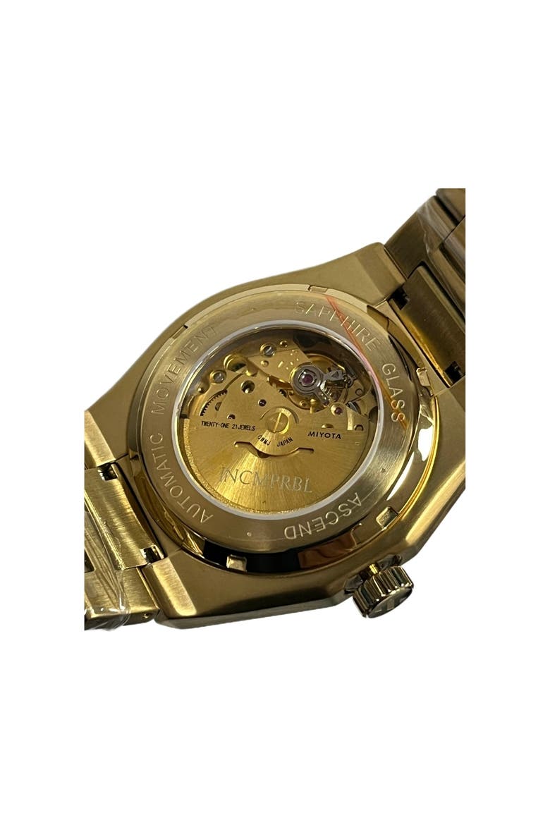 Ascend Sphinx 03 42MM Automatic Watch In Brushed Gold, Alternate, color, Rich Yellow Gold/Obsidian