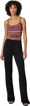 Missoni Straight Trousers In Lamé Viscose