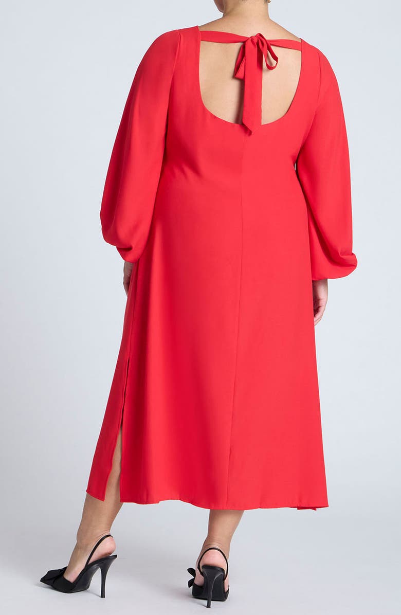 ELOQUII Long Sleeve Midi Dress, Alternate, color, 