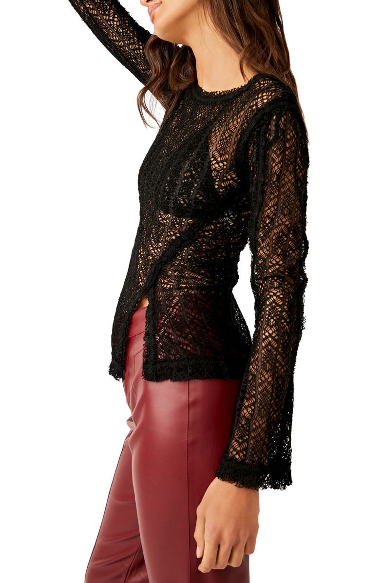 Free People On the Road Twisted Lace Top, Alternate, color,