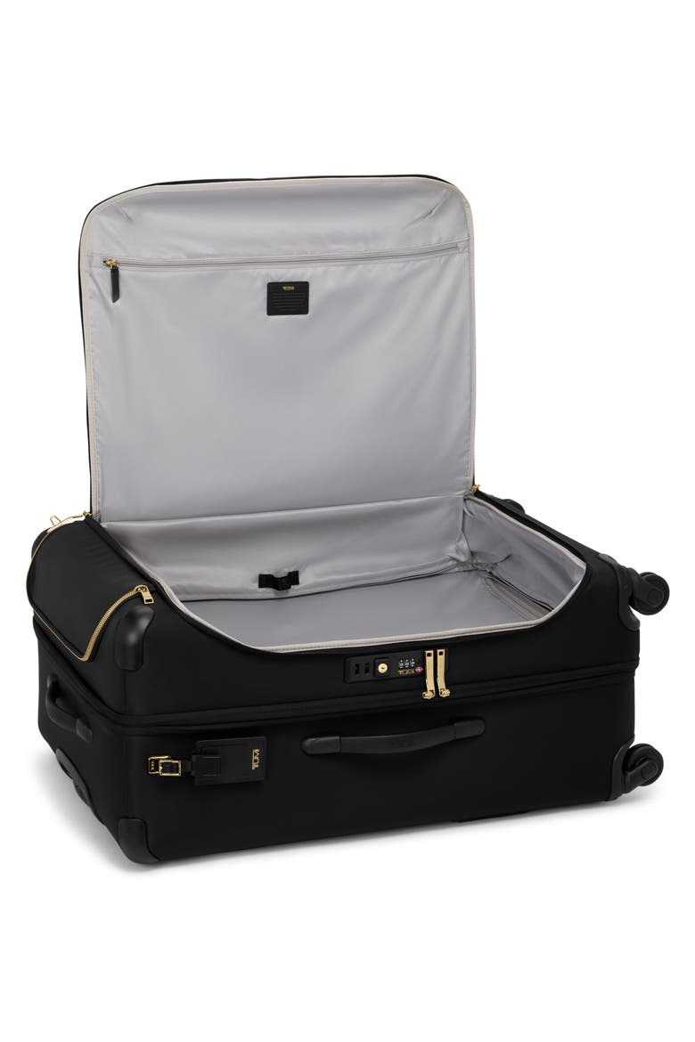 Voyageur Léger Medium Dual Access Expandable Checked Luggage, Alternate, color, BLACK/ GOLD