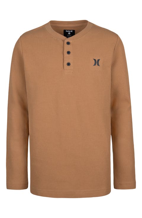 Kids' Thermal Long Sleeve Henley (Big Kid)