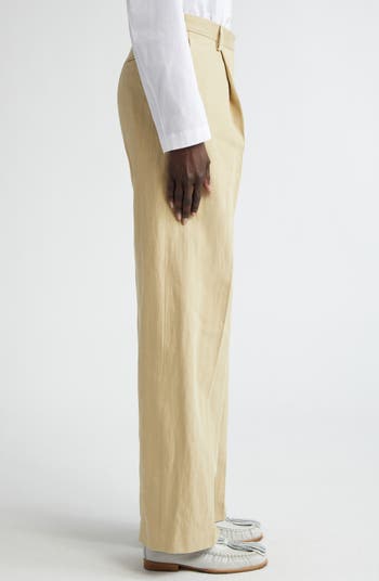 パンツ DRIES VAN NOTEN PORTIAS COTTON TROUSERS Dries Van Noten Portia Tailored Cotton & Linen Trousers