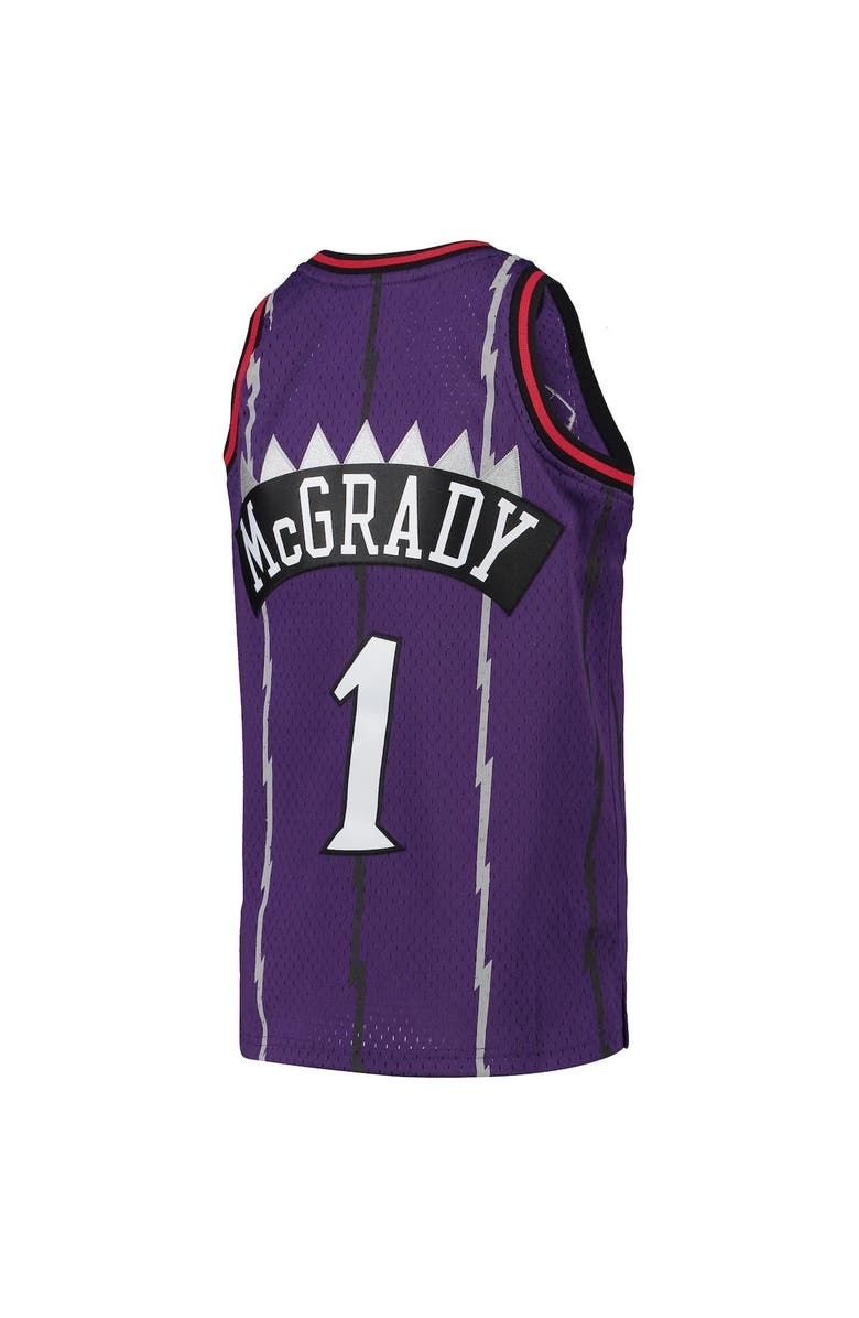 Mitchell & Ness Youth Mitchell & Ness Tracy McGrady Purple Toronto Raptors 1998-99 Hardwood Classics Swingman Throwback Jersey, Alternate, color, Purple