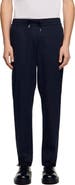 SANDRO Elasticated straight-leg trousers