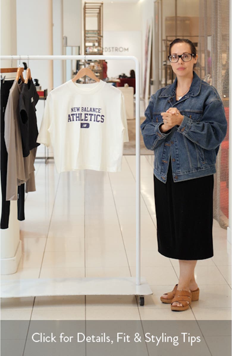 Heritage Relaxed Crop Logo Graphic T-Shirt, sales video thumbnail