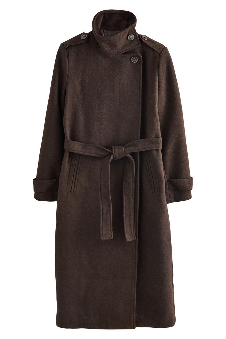 Belted Trench Coat, Alternate, color, BROWN