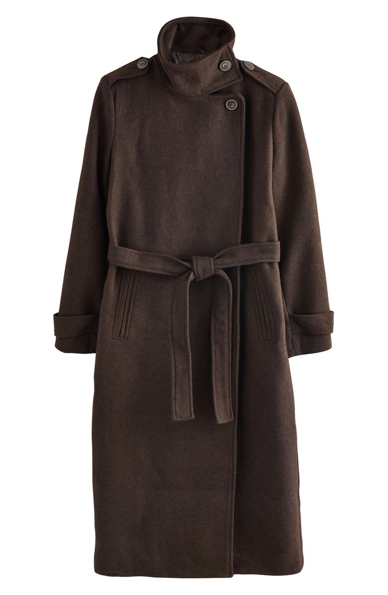 NEXT Belted Trench Coat, Alternate, color, Brown