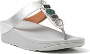 FitFlop Fino Stone Toe Post Wedge Sandal