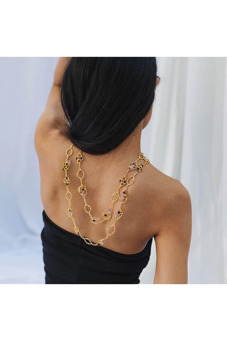 MIVA MAXI NECKLACE, Alternate, color, Gold Plated