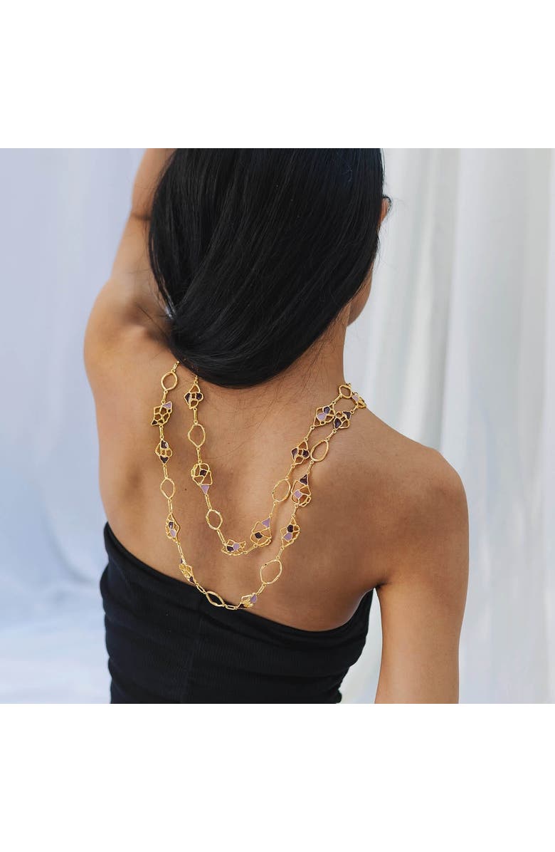 Dhwani Bansal MIVA MAXI NECKLACE, Alternate, color, Gold Plated