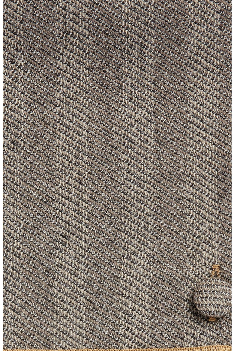 Herringbone Wool Pocket Square, Alternate, color, GREY