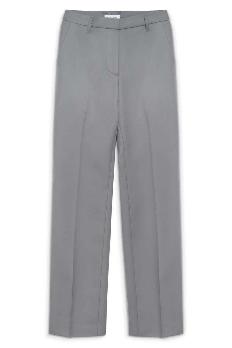 Classic Straight Leg Wool Pants, Alternate, color, GREY