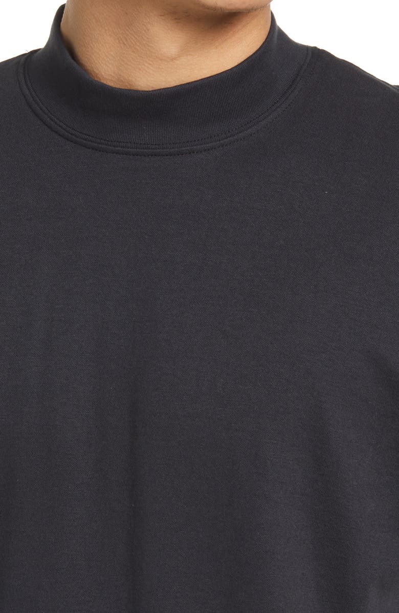 Selected Homme Mock Neck Organic Cotton Blend T-Shirt, Alternate, color, 