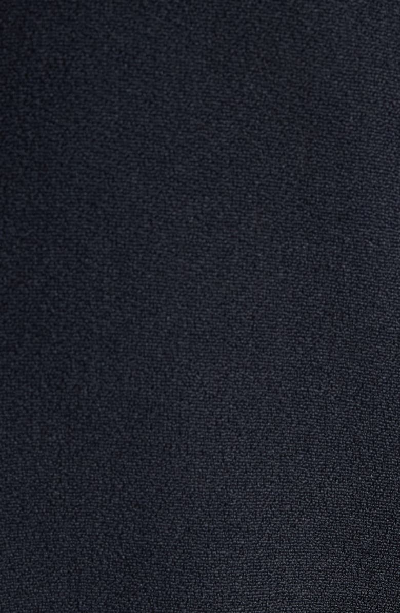 Givenchy Drape Front Sleeveless Stretch Crepe Gown, Alternate, color, Black