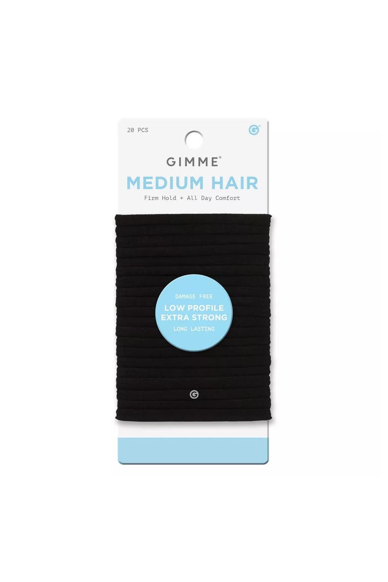 Low Profile Hair Bands, Main, color, Black