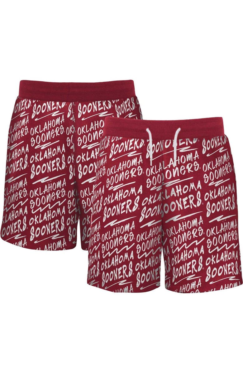 Outerstuff Youth Crimson Oklahoma Sooners Super Shorts, Main, color, Crimson