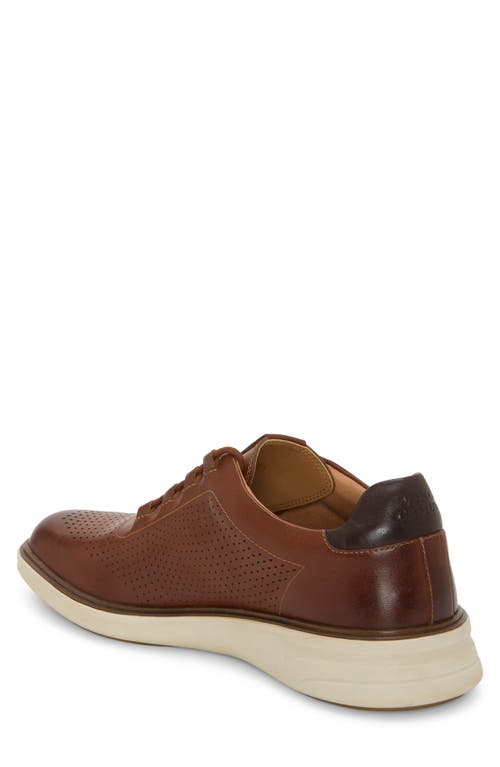 Vince Camuto Hind Perforated Leather Oxford In Brown