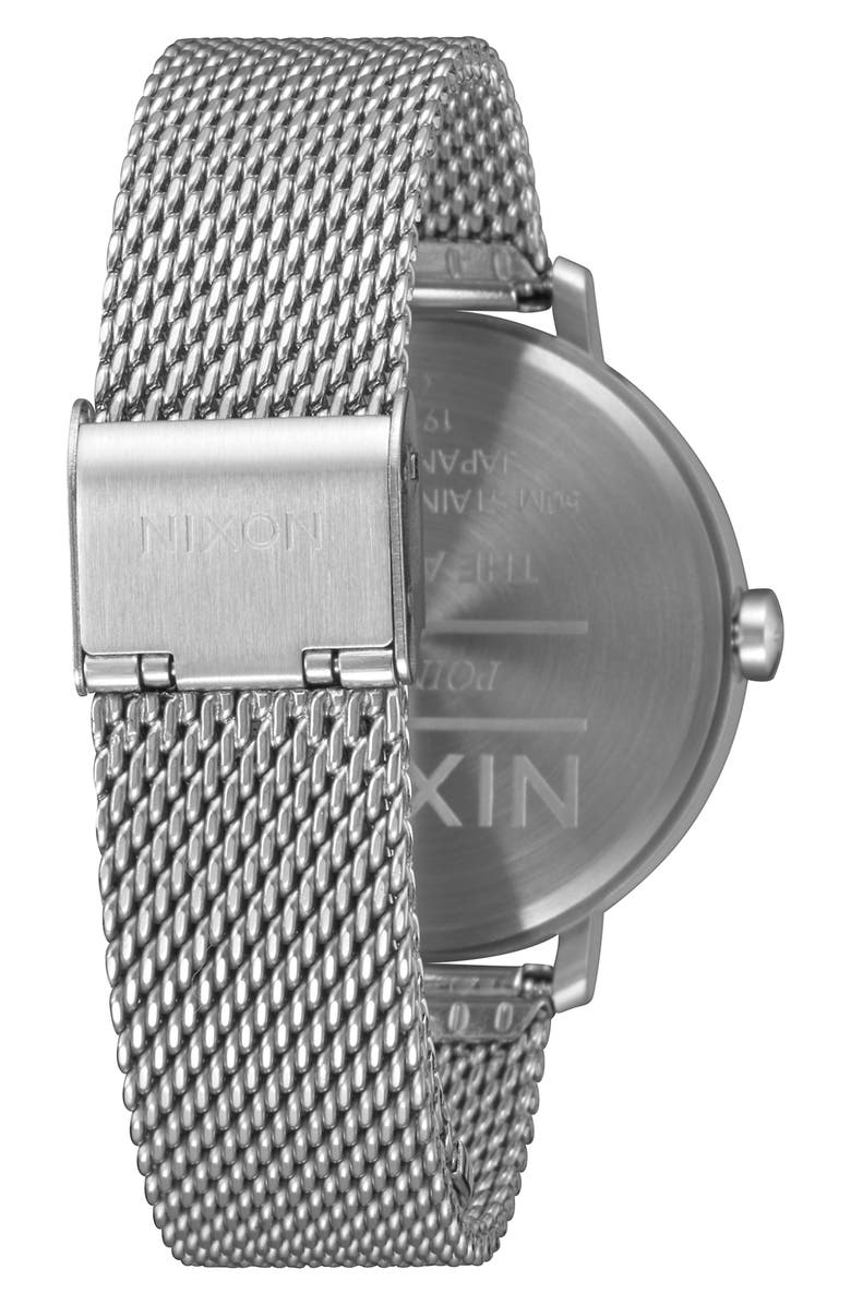 Nixon The Arrow Milanese Mesh Strap Watch, 38mm, Alternate, color,