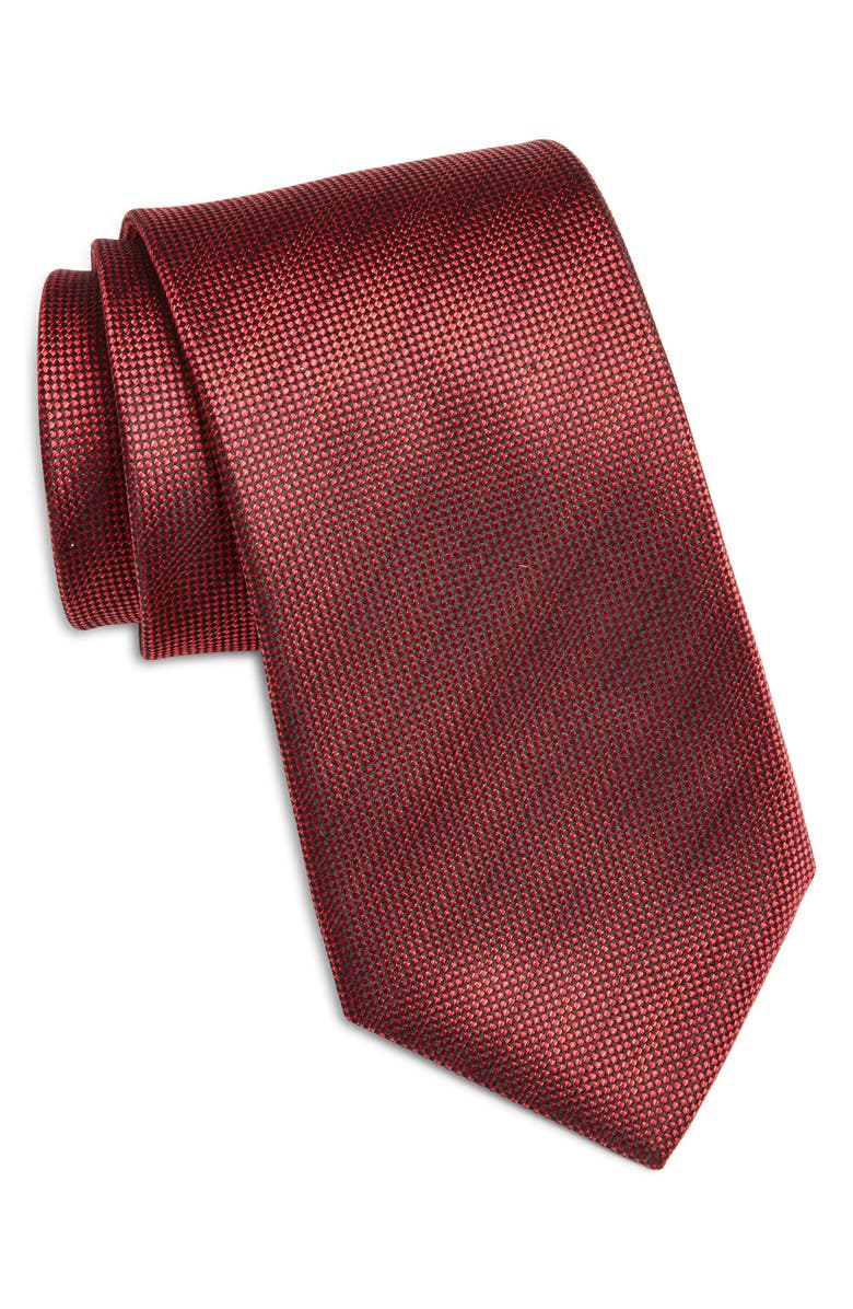 Nordstrom Neat Silk Tie, Main, color, Red