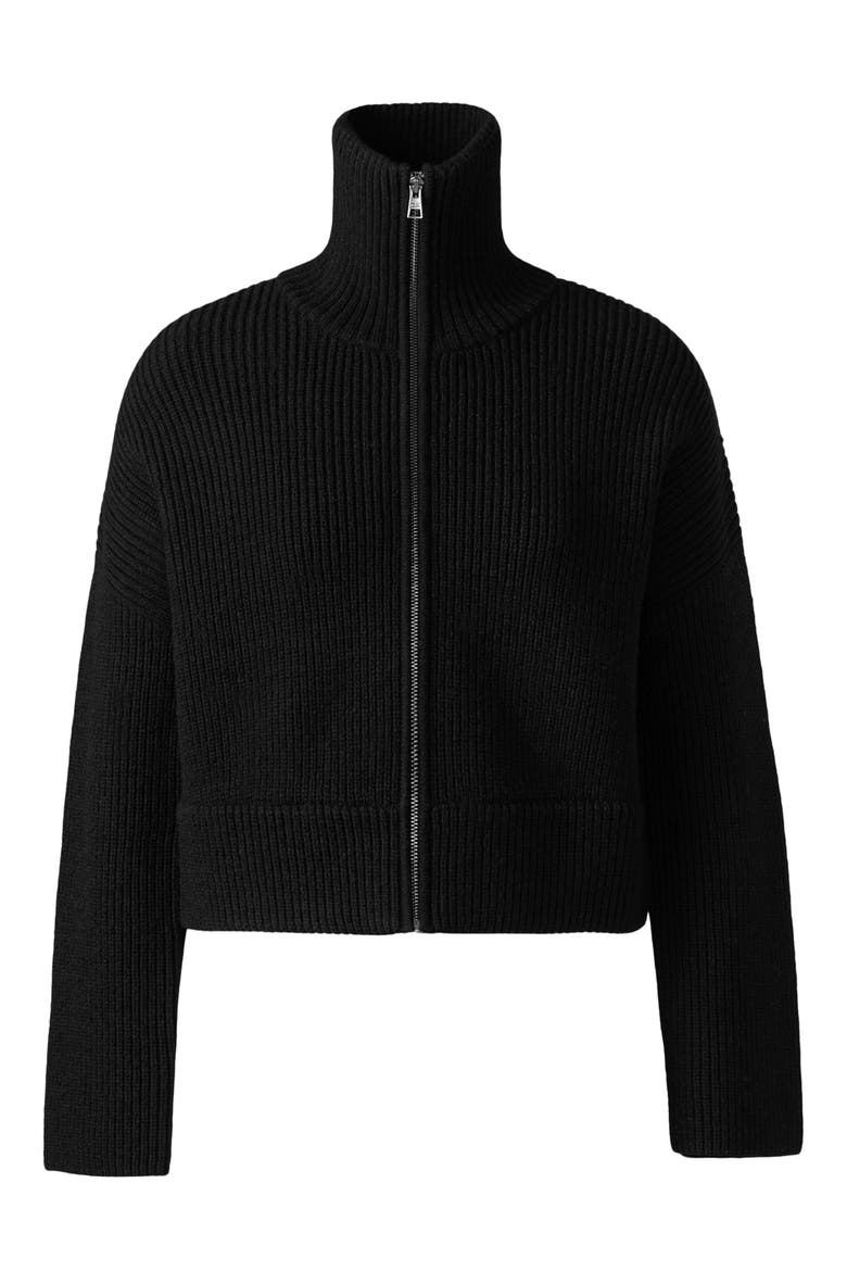 Noelle Rib Cardigan, Alternate, color, BLACK