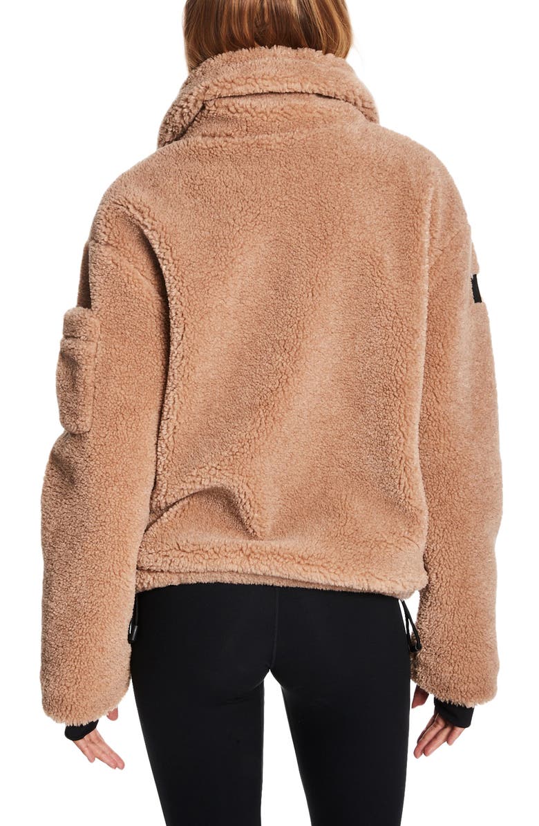 SAM. Denver Faux Shearling Jacket, Alternate, color, Camel