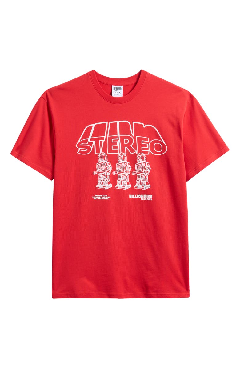 Billionaire Boys Club Stereo Cotton Graphic T-Shirt, Alternate, color, Red