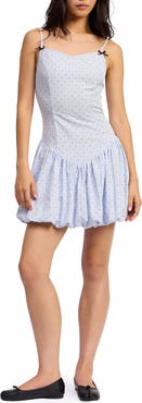 JACQUIE THE LABEL Uma Polka Dot Mini Sundress