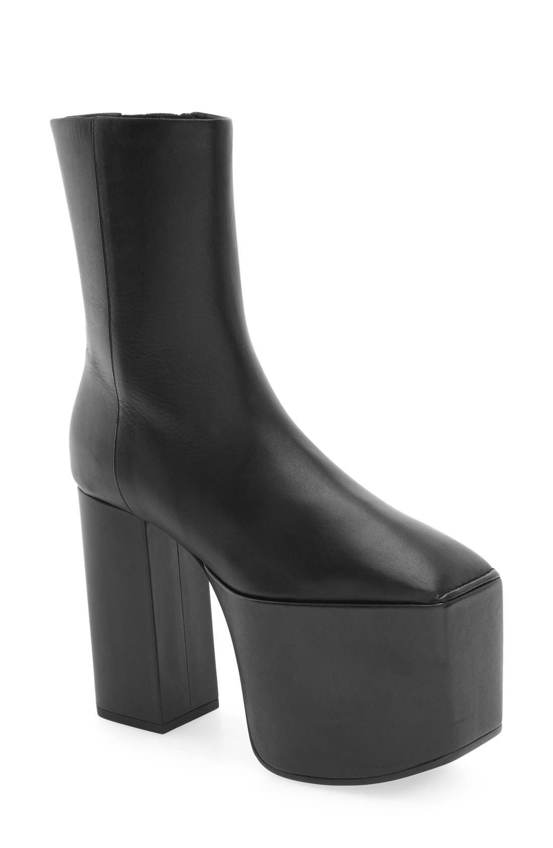 Balenciaga Platform Bootie, Main, color, 