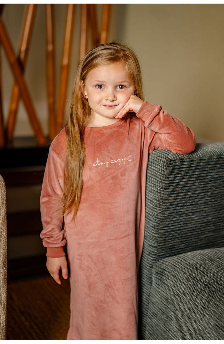 Pouf Stay Cozy Nightgown, Alternate, color, Rose