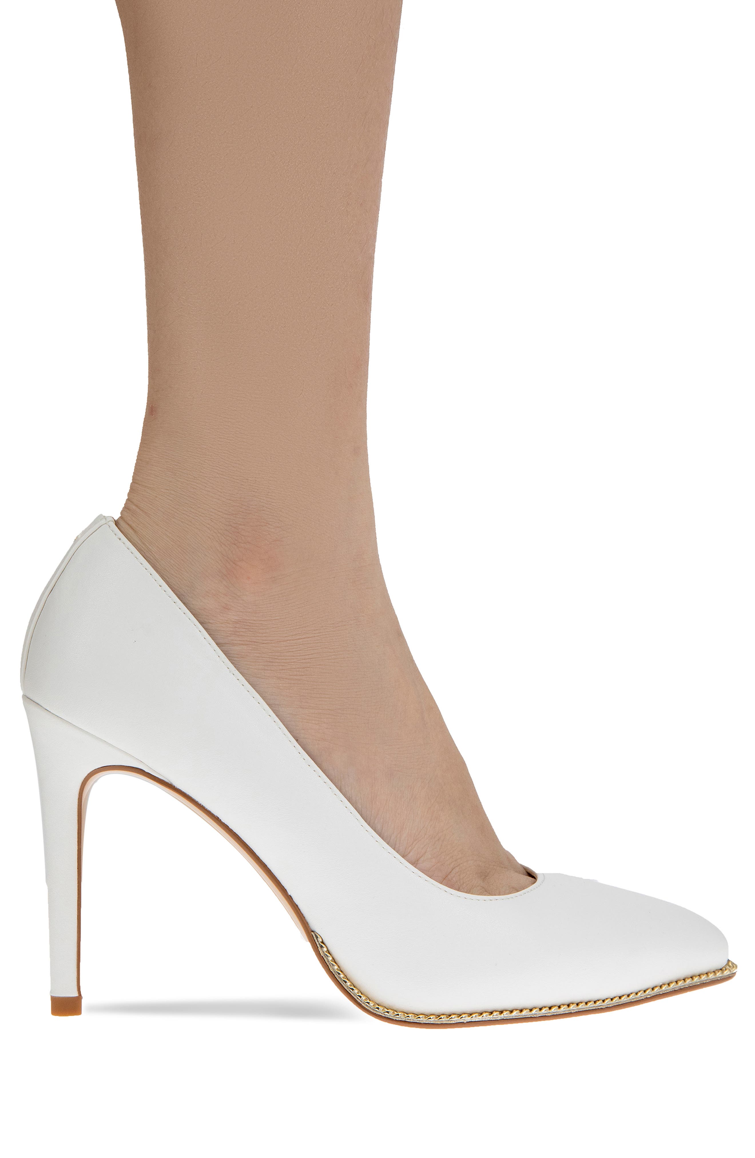Hallix Pointed Toe Pump, Alternate, color, BRIGHT WHITE