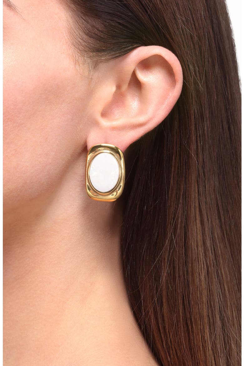Coraline Mother-of-Pearl Drop Earrings, Alternate, color, GOLD