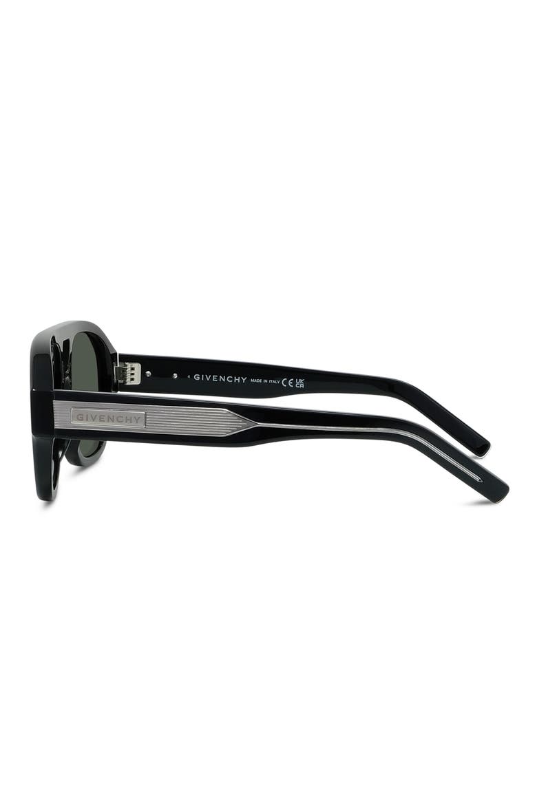 Day 55mm Gradient Pilot Sunglasses, Alternate, color, SHINY BLACK / GREEN