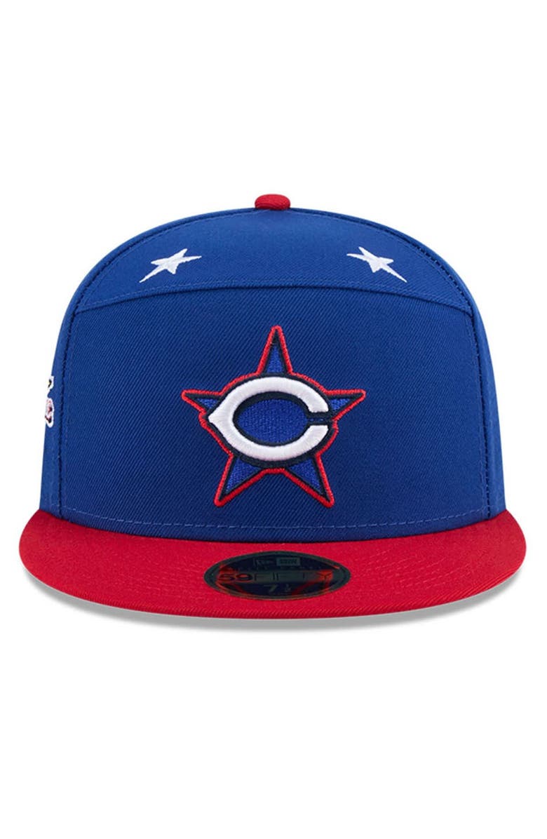 New Era Men's New Era Blue/Red Cincinnati Reds 2025 MLB All-Star Game Workout Side Patch 59FIFTY Fitted Hat, Alternate, color, Blue