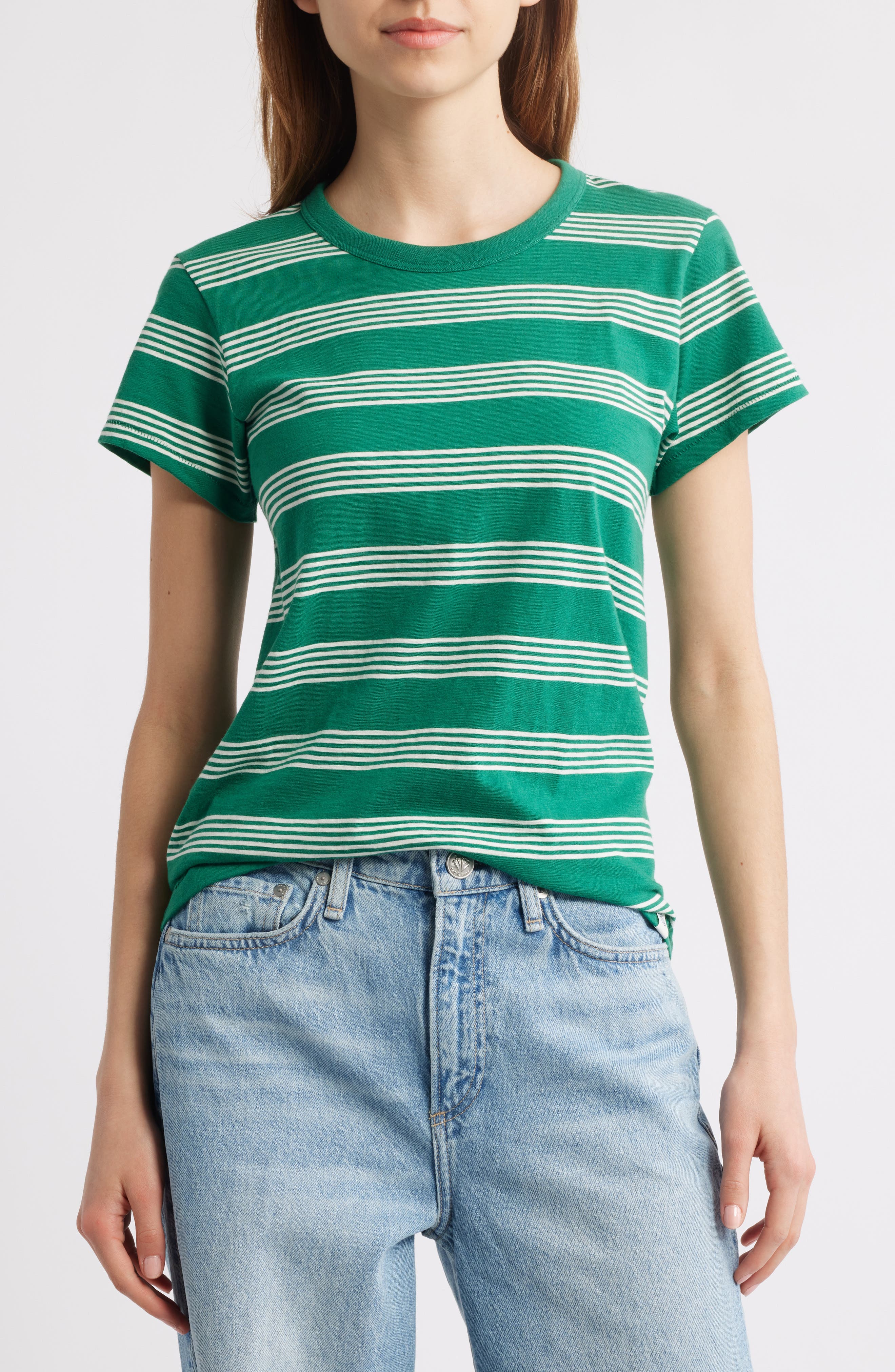 rag & bone The Slub Stripe T-Shirt